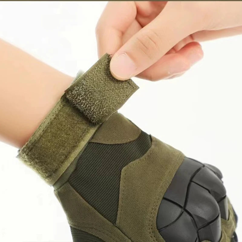 Tactical Motorcycle Full Finger Gloves | Touch Screen Motorbike Riding & Motocross Gear