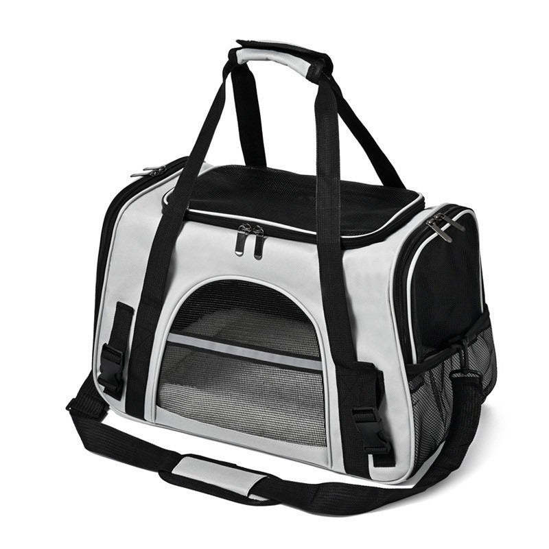 Premium Expandable Pet Carrier - Lightweight Mesh Travel Bag for Cats, Puppies & Small Pets