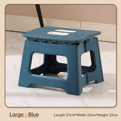 Extra Large Folding Step Stool | Portable Heavy-Duty Plastic Stool for Home, Kitchen & Outdoor Use