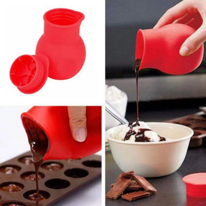 Silicone Chocolate Melting Pot | Microwave Safe Heat Resistant Baking Tool
