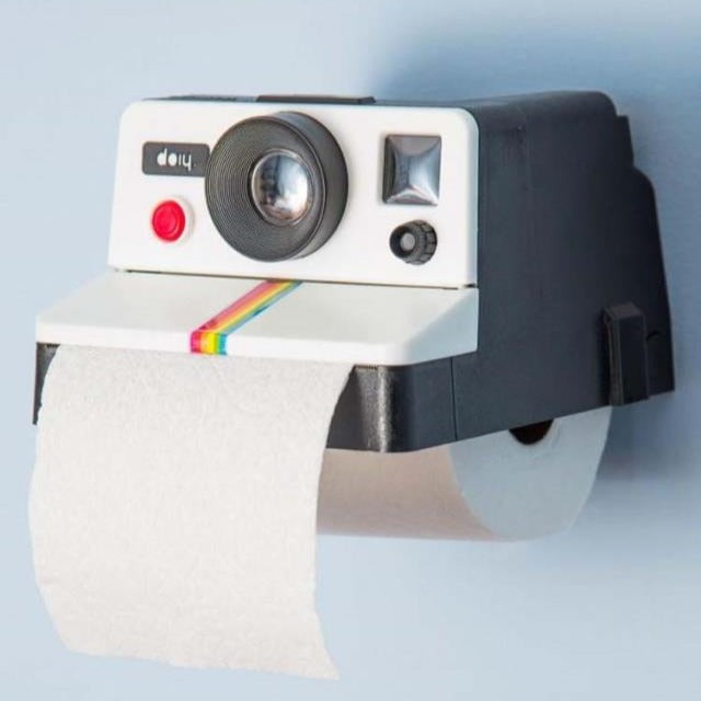 Vintage Cute Camera Shaped Toilet Roll Paper Holder and Tissue Box