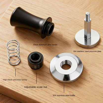 Premium 304 Stainless Steel Adjustable Coffee Tamper with Scale