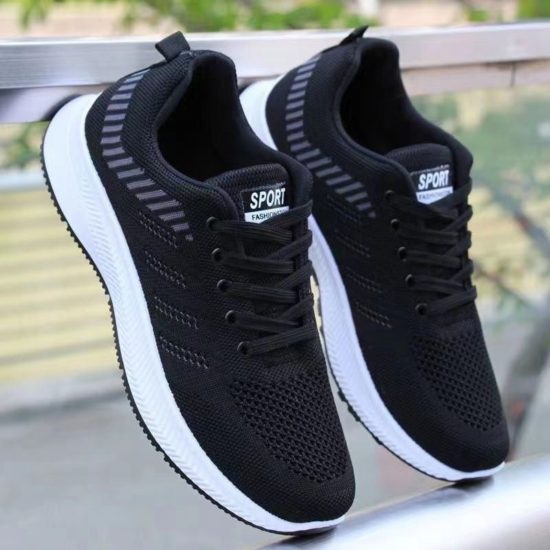 Men's Flyknit Sports Running Shoes - Soft Sole Comfortable Casual Sneakers