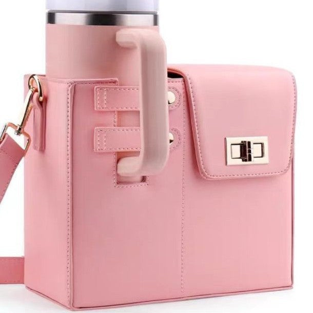 Outdoor Portable Insulated Bottle Bag | Crossbody Tumbler Cup Holder