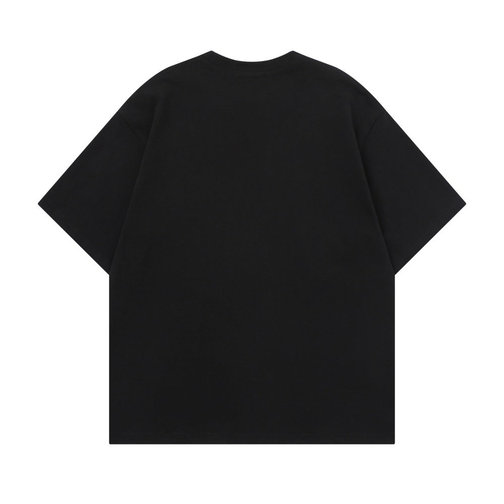 Retro Animal Sketch Graphic T-Shirt - Urban Oversized Black Cotton Streetwear Tee