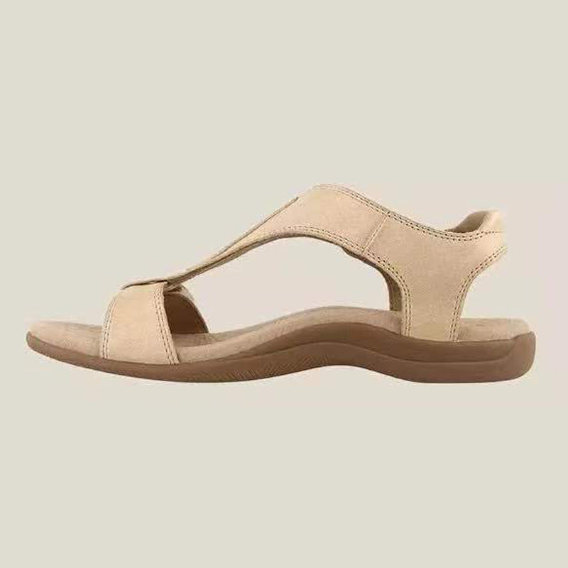 Women's Velcro Strap Wide-Size Sandals - Casual Thick-Soled Walking Footwear