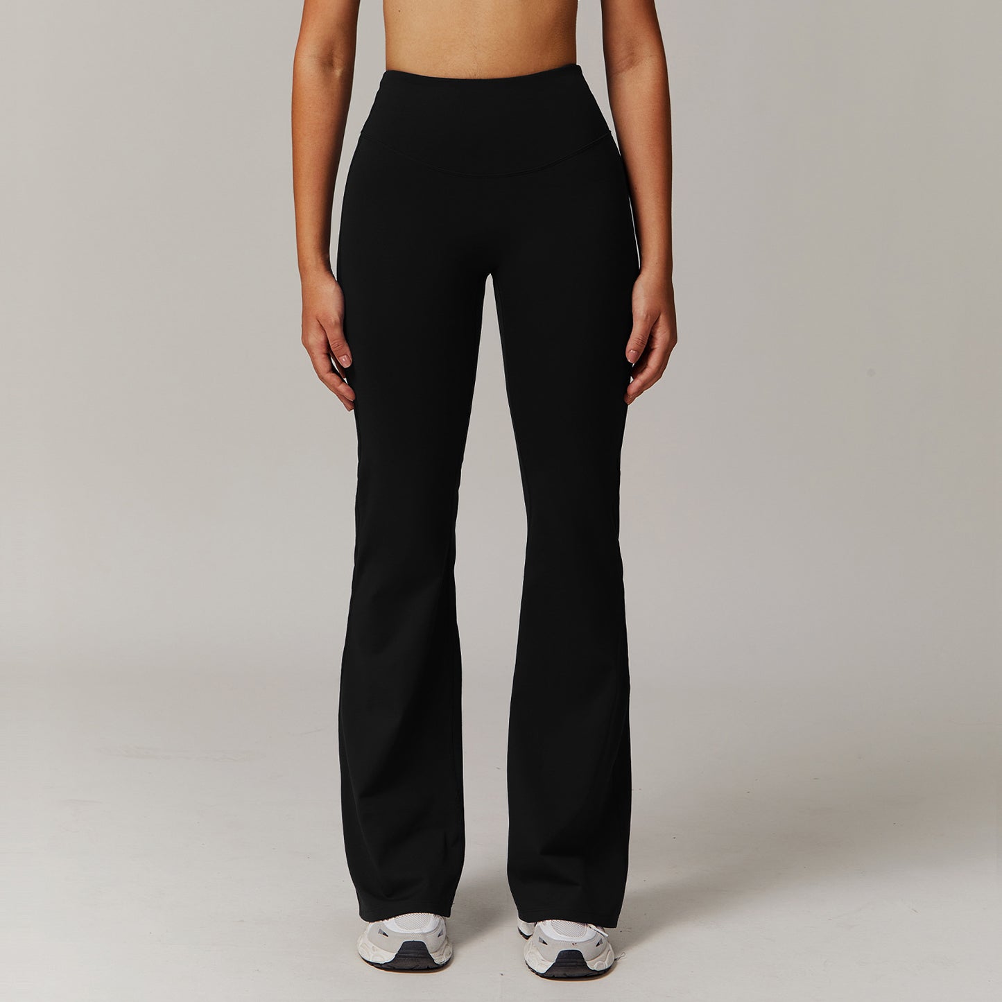Women's High-Waist Bootcut Fitness Pants - Slim Fit Athletic Trousers