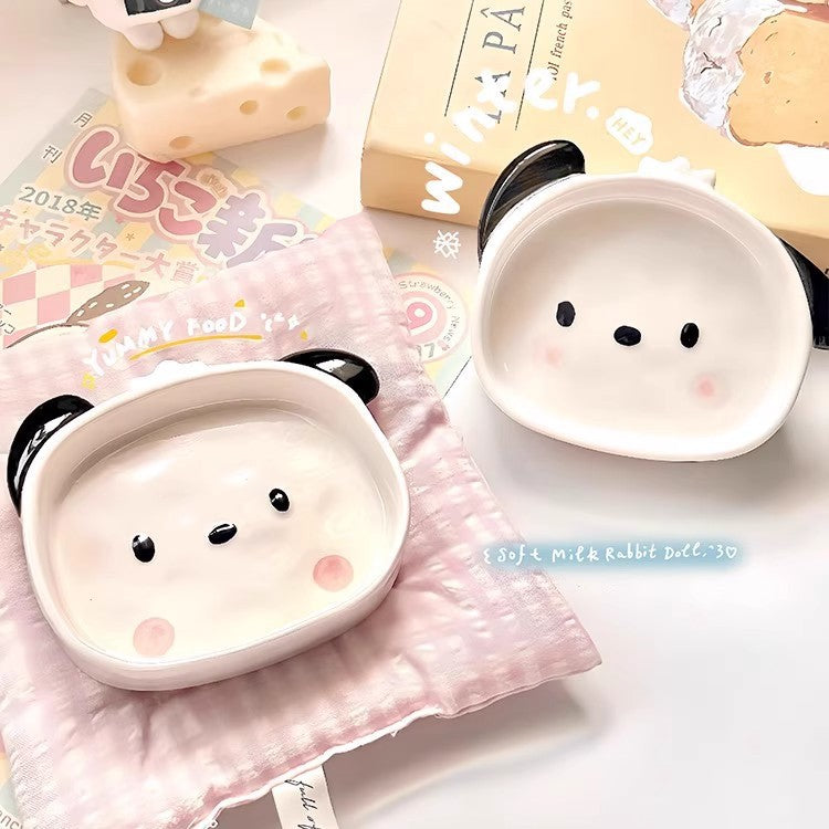 Cute Goose Ceramic Mini Dipping Plate - Small Sauce & Snack Dish for Home & BBQ