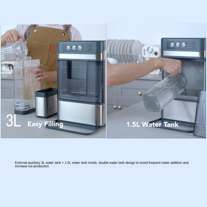 Household Fully Automatic Nugget Ice Maker with Large Water Tank