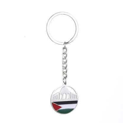 Elegant Palestine Map Pendant Keyring - Fashion Jewelry Gift