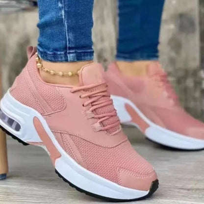 Trendy Pastel Multi-Color Low Cut Sneakers - Comfortable Walking Shoes for Women