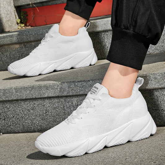 Men's 8CM Height-Enhancing Mesh Running/Sports Shoes