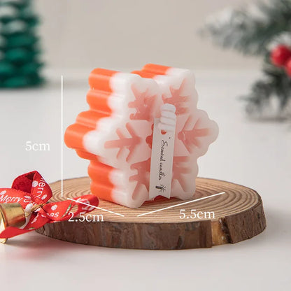 Handmade Snowflake Scented Candle – Creative Aromatherapy Candle for Home Decor & Romantic Gifting