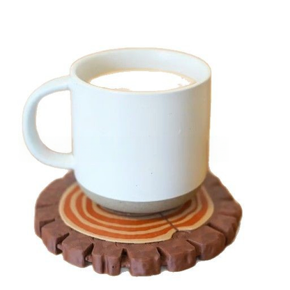 Creative Spill-Proof Wooden Carrier Coaster Set