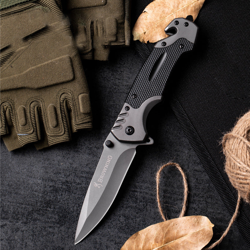 Premium Tactical Stainless Steel Folding Knife – High Hardness Outdoor EDC