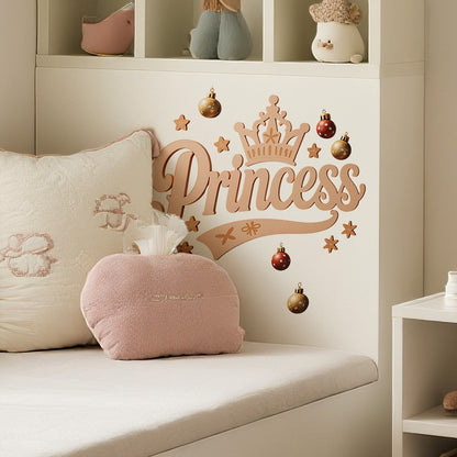 Festive Party Princess Crown Wall Art - Warm DIY Nursery Door & Wall Decor