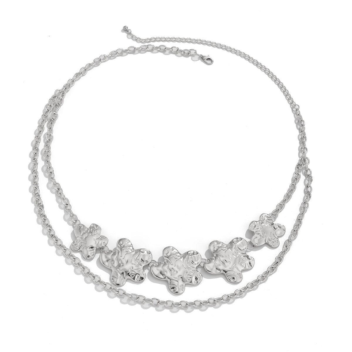 Exaggerated Punk Starfish/Flower Metal Body Chain Belt - Sexy Waist Jewelry