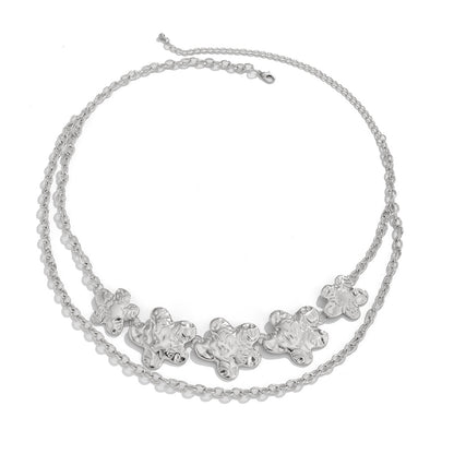 Exaggerated Punk Starfish/Flower Metal Body Chain Belt - Sexy Waist Jewelry