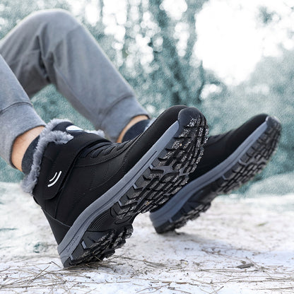 Premium Winter Snow Boots – Waterproof Anti-Slip Cotton Shoes with Warm Fleece Lining