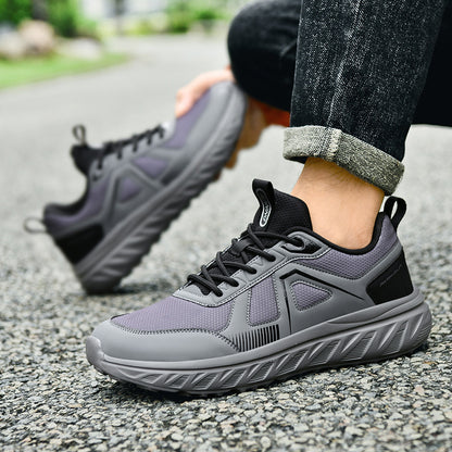 Men's Casual Running Shoes with Wide Toe Box - Comfortable Shock Absorption Sneakers