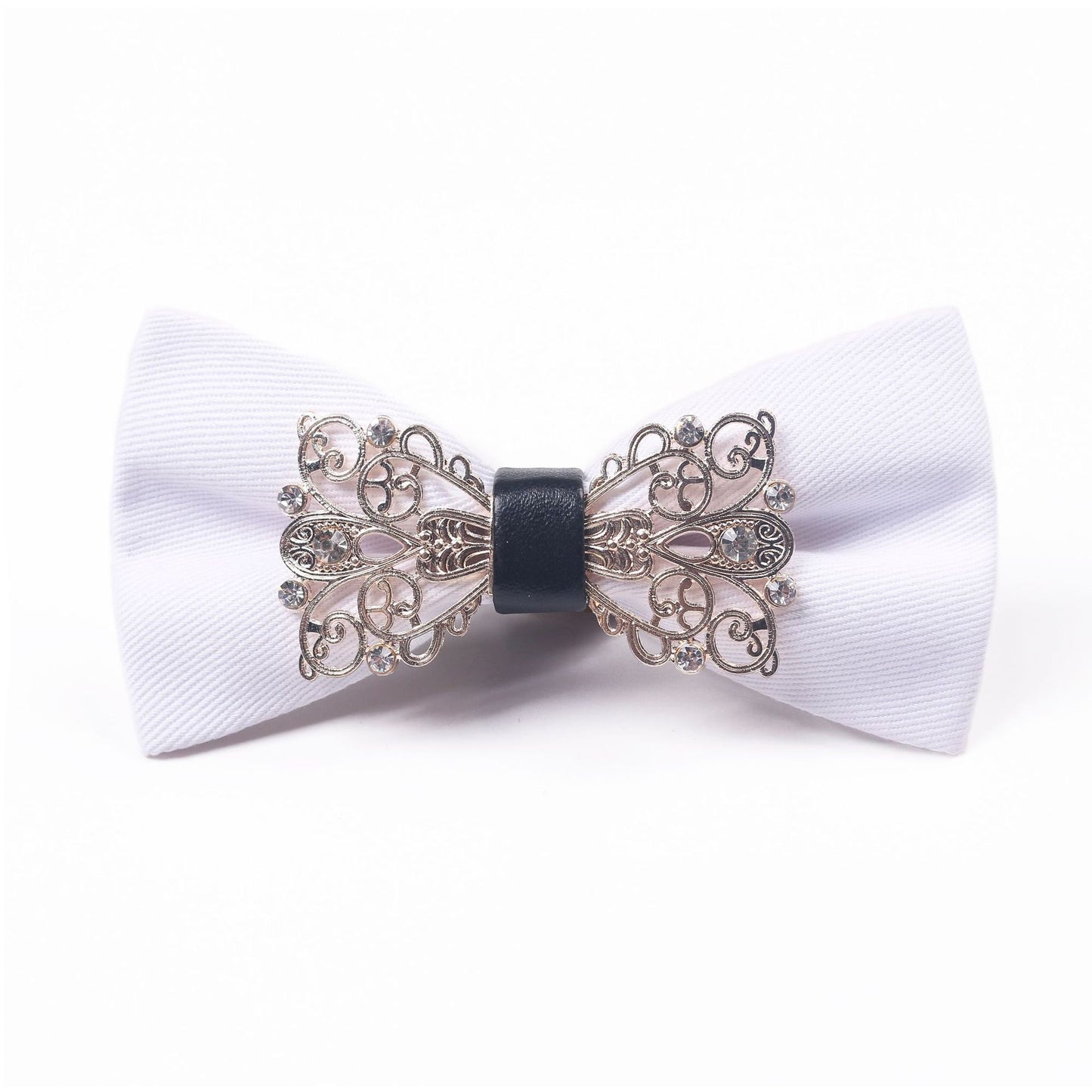 Luxury Metal Diamond Bow Tie for Men - Elegant Red Carpet Party Wear