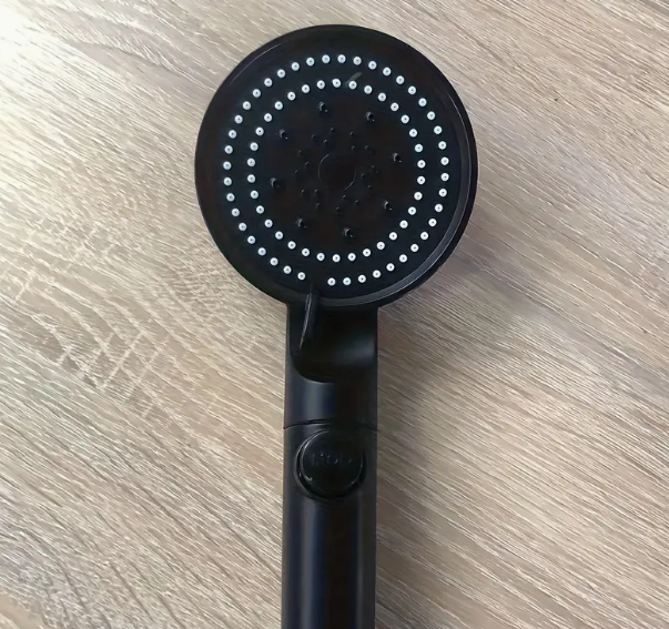5-Mode High-Pressure Rainfall Shower Head – 360° Adjustable Detachable Hydro Jet with Stop Button