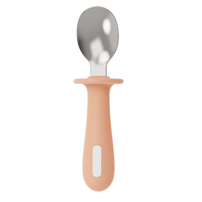 2-Piece Baby Feeding Set | PPSU Silicone & Stainless Steel Self-Feeding Utensils for Toddlers