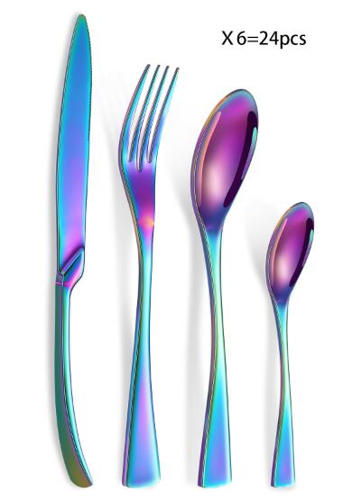 Premium Silverware Flatware Set with Steak Knife, Fork, and Spoon