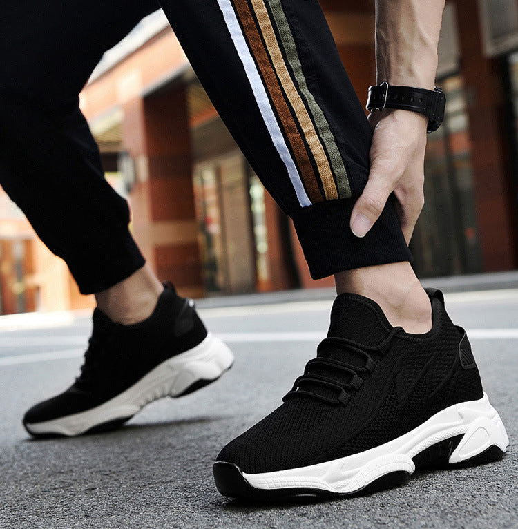 Summer 10CM Height Increasing Men's Shoes (Breathable Fly Woven Mesh)