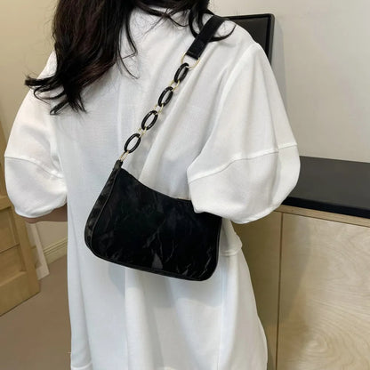 Mini Bow Accent PU Leather Crossbody Bag (Multiple Colors)