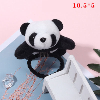 Cute Plush Panda Headband - Korean Style Soft Doll Hair Accessories for Girls
