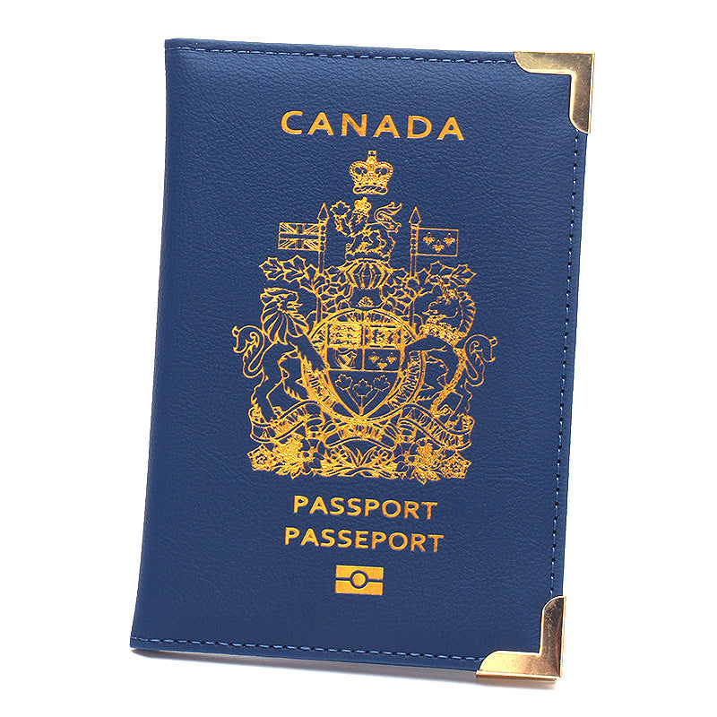 Durable Canadian Passport Clip with Copper Accents