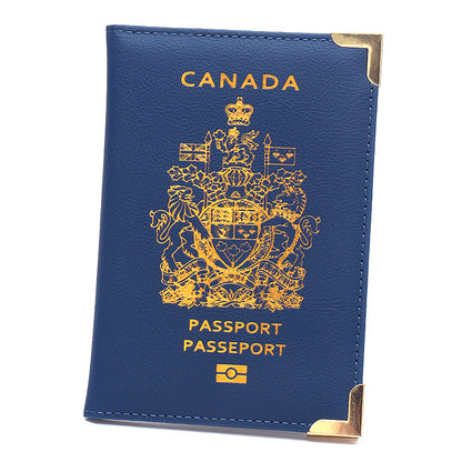 Durable Canadian Passport Clip with Copper Accents