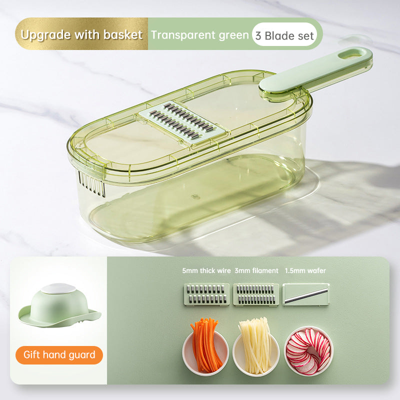 Multifunctional Vegetable Cutter with Drain Basket