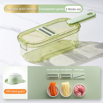 Multifunctional Vegetable Cutter with Drain Basket