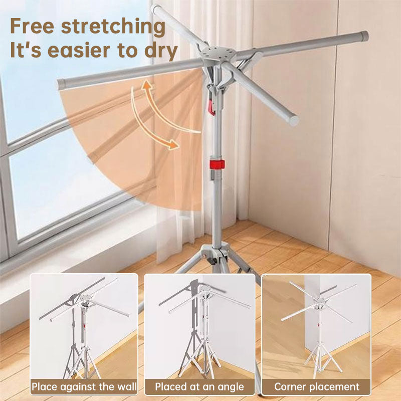 Foldable Octopus Style Clothes Drying Rack | Rotating Laundry Hanger