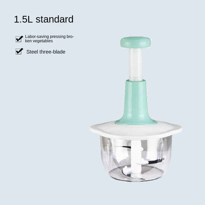 Manual Press Food Chopper & Meat Grinder - Multi-Functional Garlic Processor