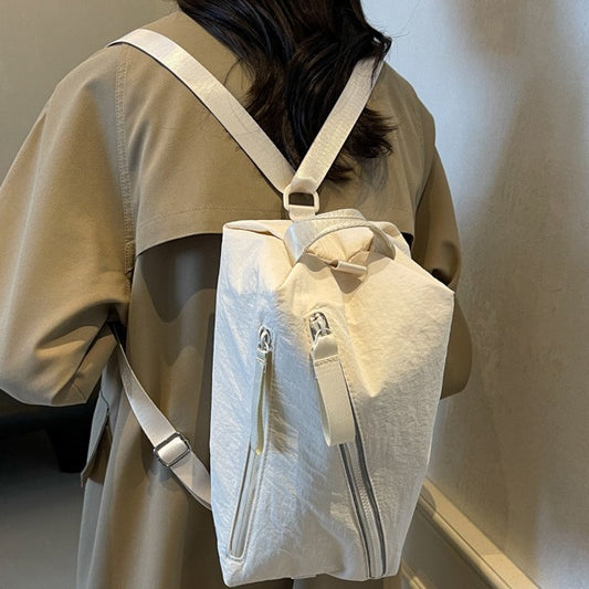 Cute Toast Design Small Backpack (Large Capacity & Crossbody Option)