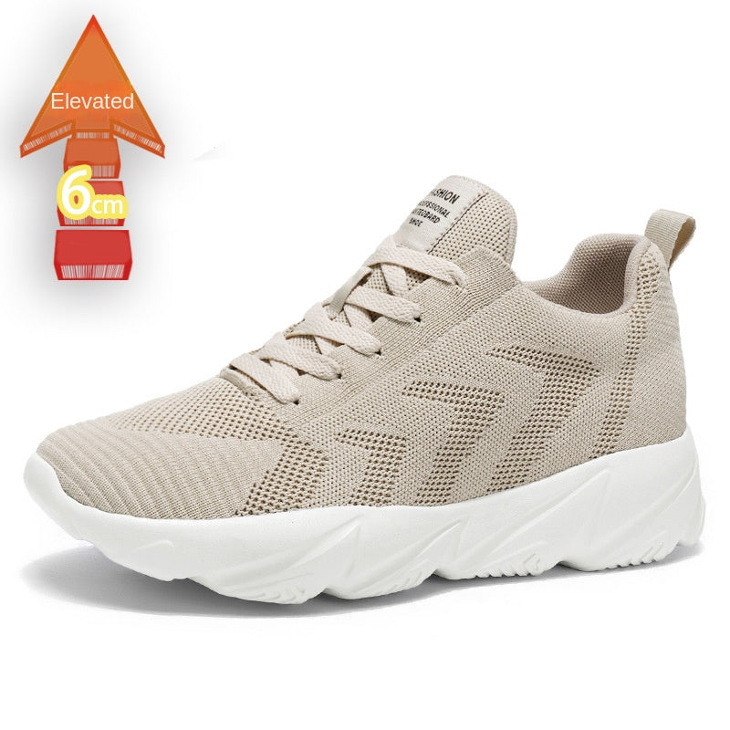 Men's 8CM Height-Enhancing Mesh Running/Sports Shoes