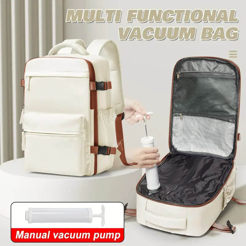 Expandable Vacuum Compression Travel Backpack - Ryanair Approved Cabin Bag
