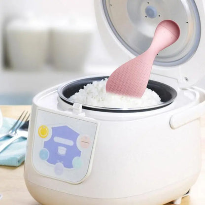 Standing Non-Stick Rice Spoon - Creative Tumbler Design Heat-Resistant Rice Scoop