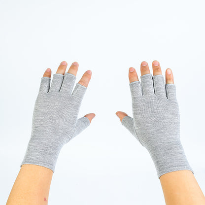Bamboo Charcoal Fiber Compression Gloves - Joint Support & Pain Relief Half Finger Gloves