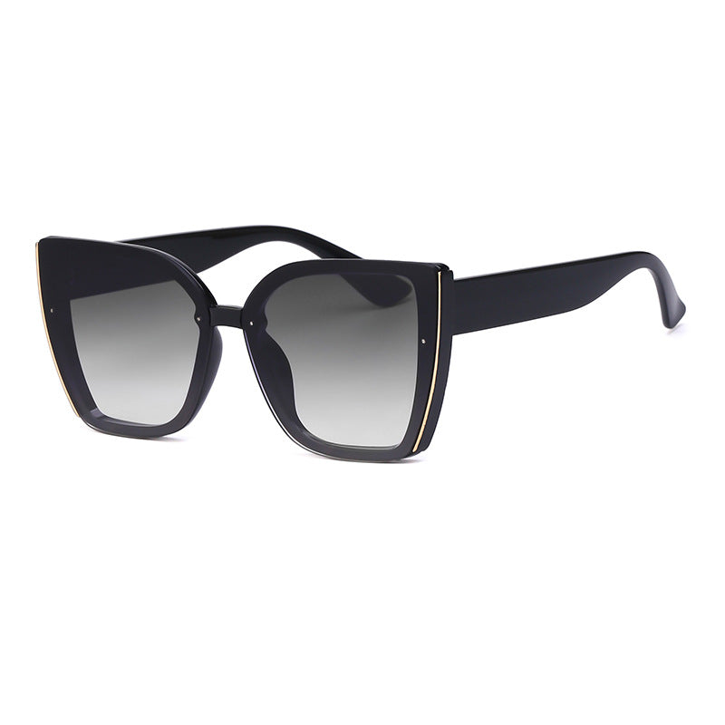 Fashion Cat-Eye Oversized Sunglasses for Women - UV Protection Trendy Sun Glasses