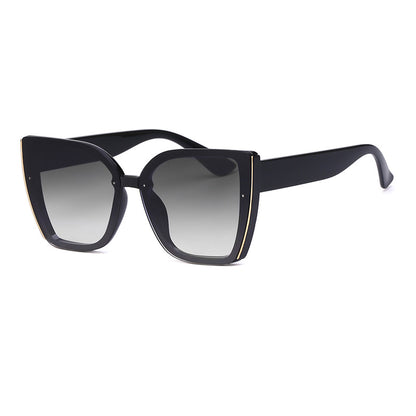 Fashion Cat-Eye Oversized Sunglasses for Women - UV Protection Trendy Sun Glasses