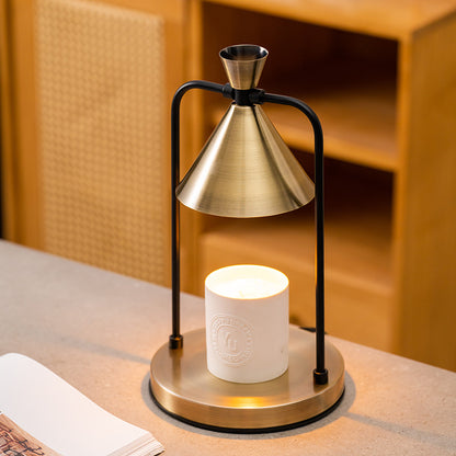 Retro Electric Candle Warmer Lamp – Dimmable Top-Down Wax Melter for Aromatherapy & Home Decor