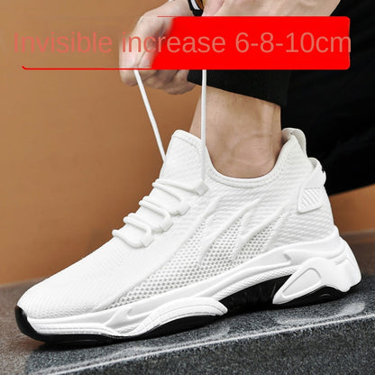 Summer 10CM Height Increasing Men's Shoes (Breathable Fly Woven Mesh)