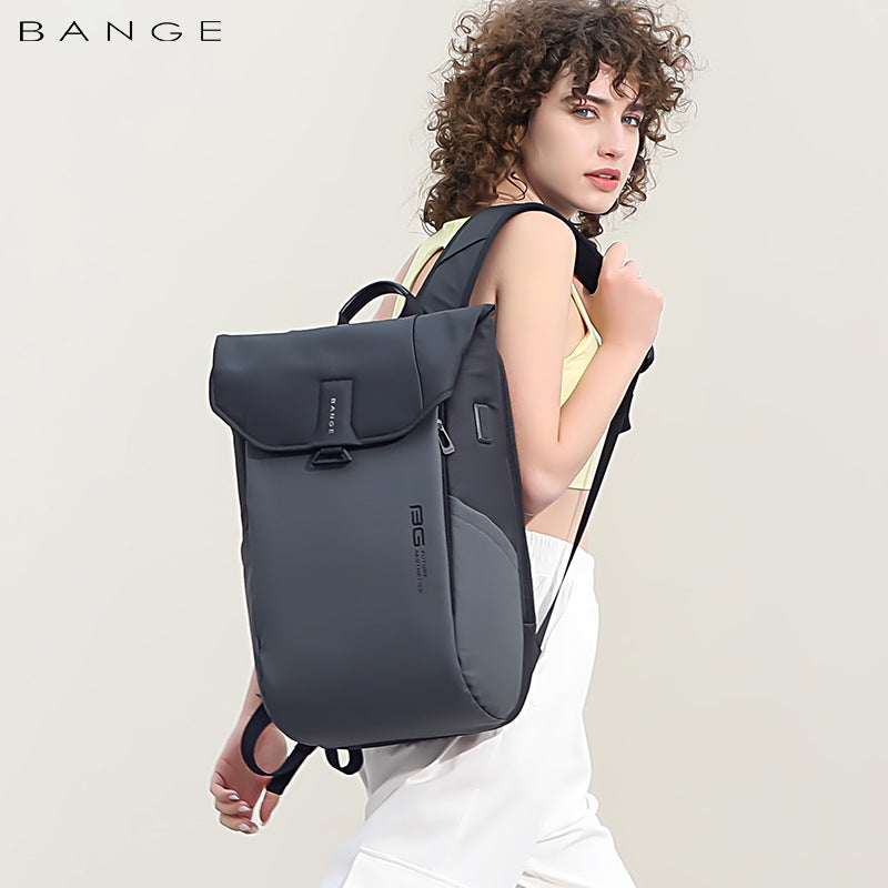 BANGE Premium Men's Business Backpack - Waterproof Laptop & School Bag