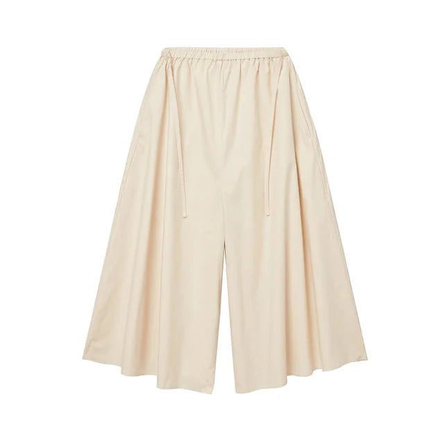Women's 100% Cotton Wide Leg Pants - Breathable Loose Fit Summer Trousers