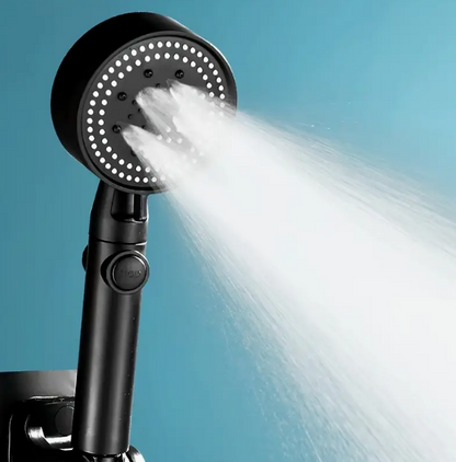 5-Mode High-Pressure Rainfall Shower Head – 360° Adjustable Detachable Hydro Jet with Stop Button