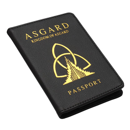 Marvel/DC Hero Inspired Passport Holder & Ticket Wallet (Red) - Travel Document Organizer